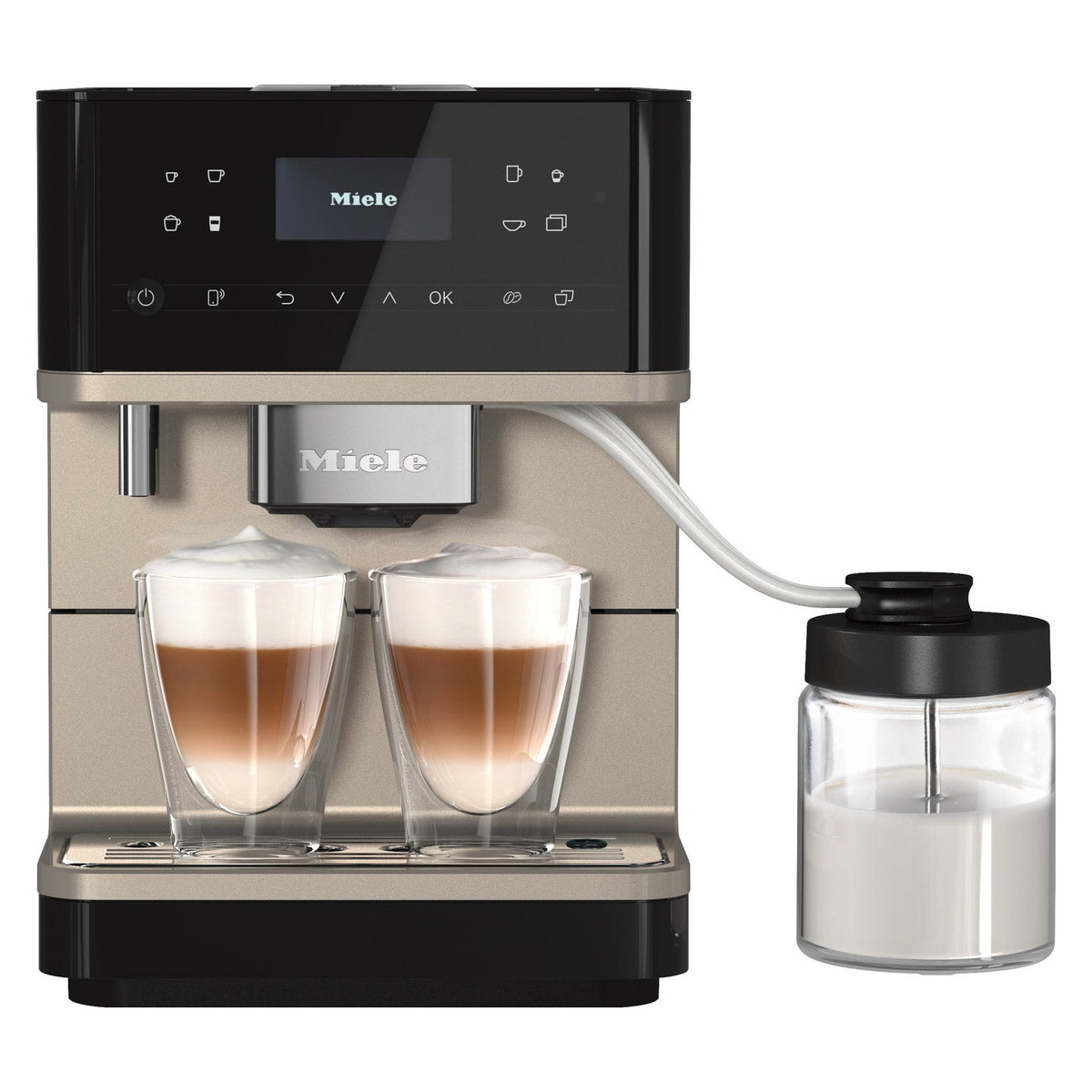 Miele CM6360 Milk Perfection Countertop Coffee Machine - Black