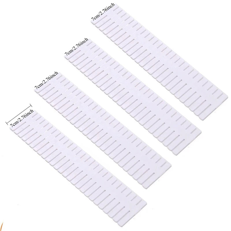 4Pcs Adjustable Drawer Dividers Set Multipurpose Cabinet Organizer Dividers for Underwear Socks Cosmetics Sundries