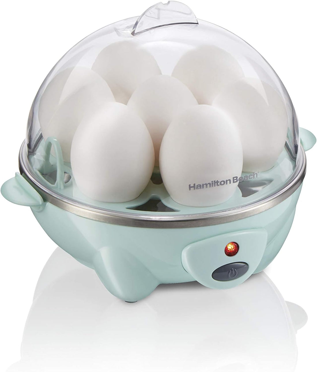 3-In-1 Egg Cooker, Hard-Boiled, Poached, Omelets, 7 Egg Capacity, Teal, 25504G