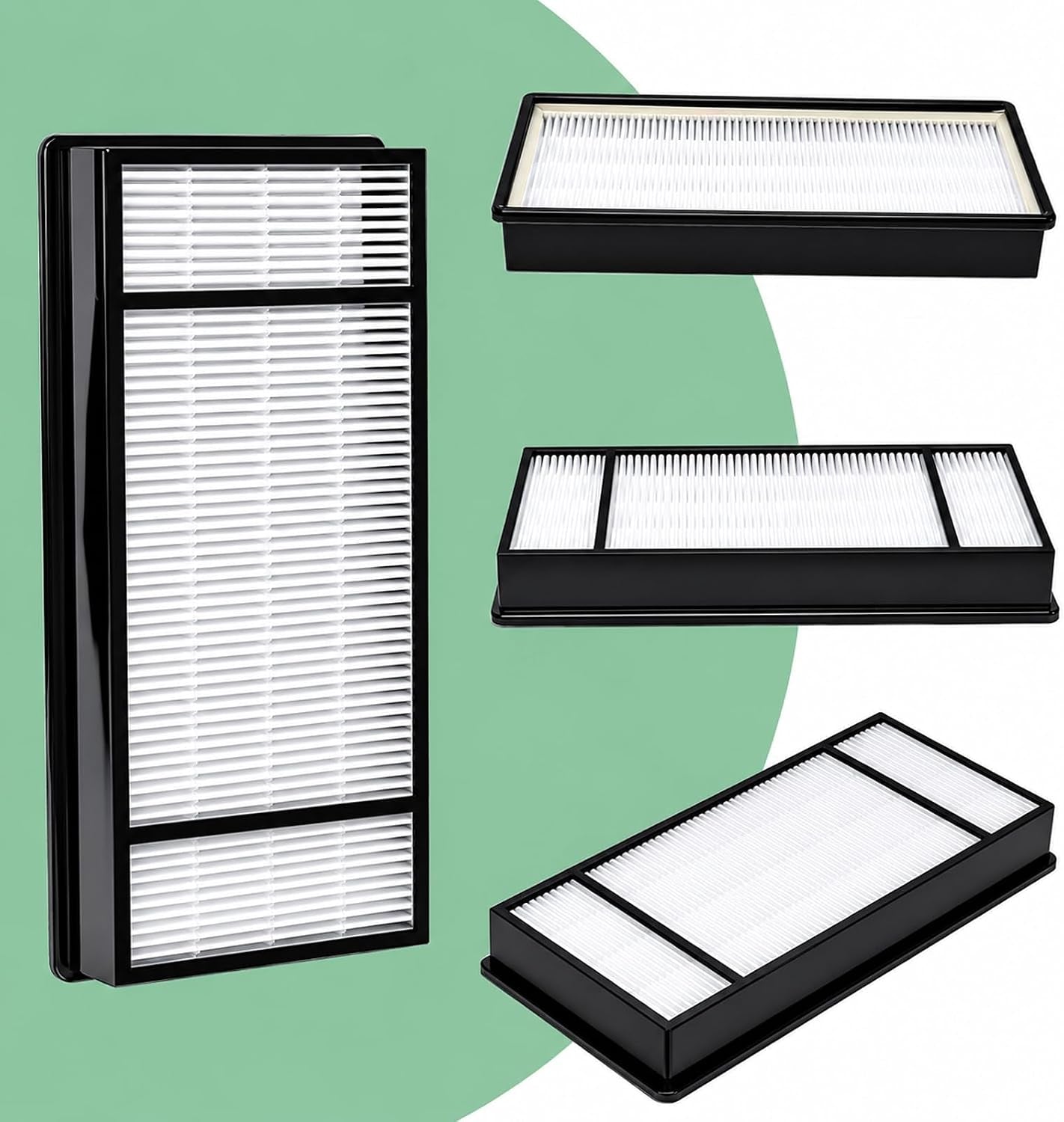 4 HEPA Replacement Filter H and 8 Carbon Pre Filter B Compatible with Honeywell Air Purifiers HRF-H1 HRF-H2 HRF-B2C, Compatible with Honeywell HPA050, HPA060, HPA150, HPA160, HHT055, HHT155 Series