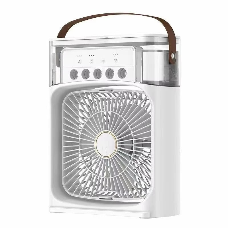 Portable Humidifier Fan Air Conditioner Household Small Air Cooler Hydrocooling Air Adjustment for Office 3 Speed Fan New