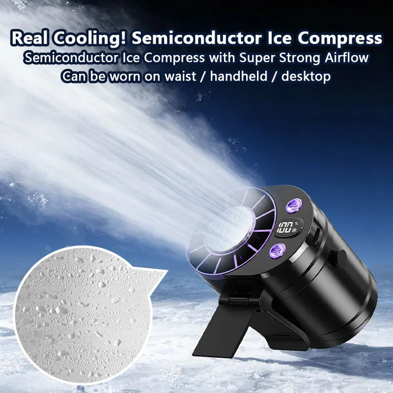 Waist Fan Portable Air Conditioner Personal Cooling Clip on Fan for Outdoor Sports Travel Office Workers Summer Gift