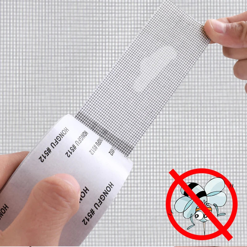 Window Screen Repair Tape Waterproof anti Mosquito Door Mesh Patch Tape Broken Holes Repair Essential Accessories Tool 5X200Cm