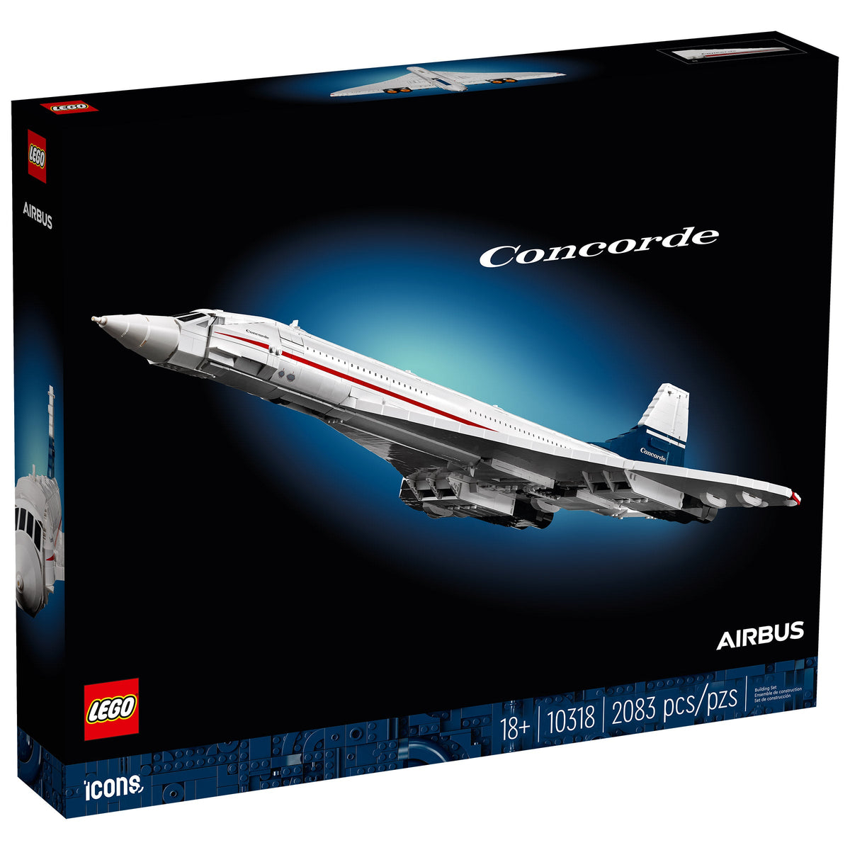 LEGO Icons Concorde Plane 10318 2083-Piece Set