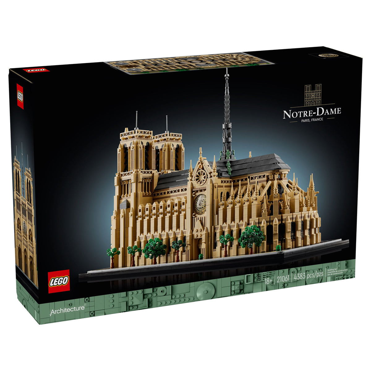 LEGO Architecture Notre-Dame de Paris 21061 4383-Piece Set