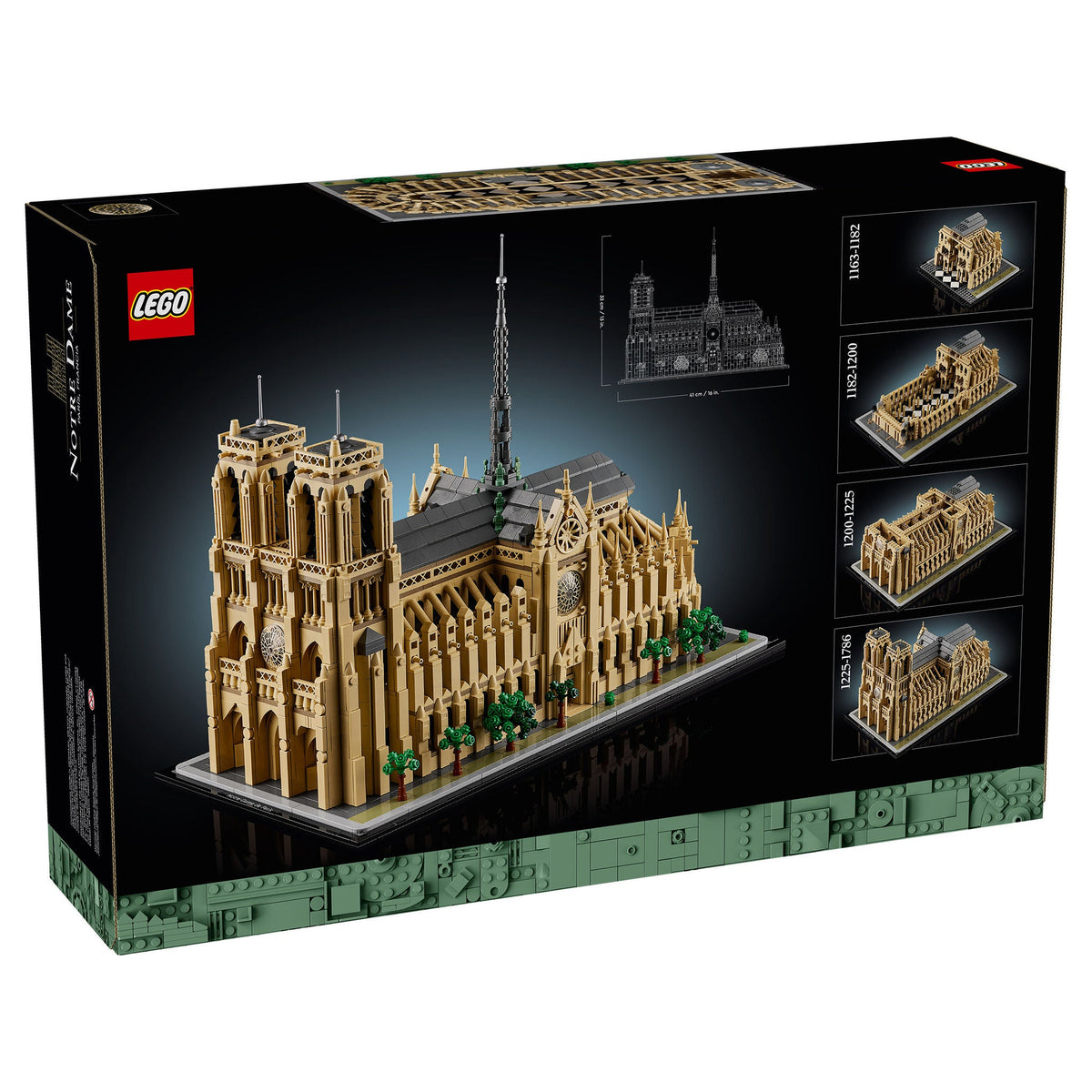 LEGO Architecture Notre-Dame de Paris 21061 4383-Piece Set