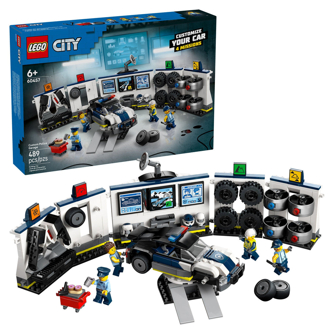 LEGO City Custom Police Car Garage 60457
