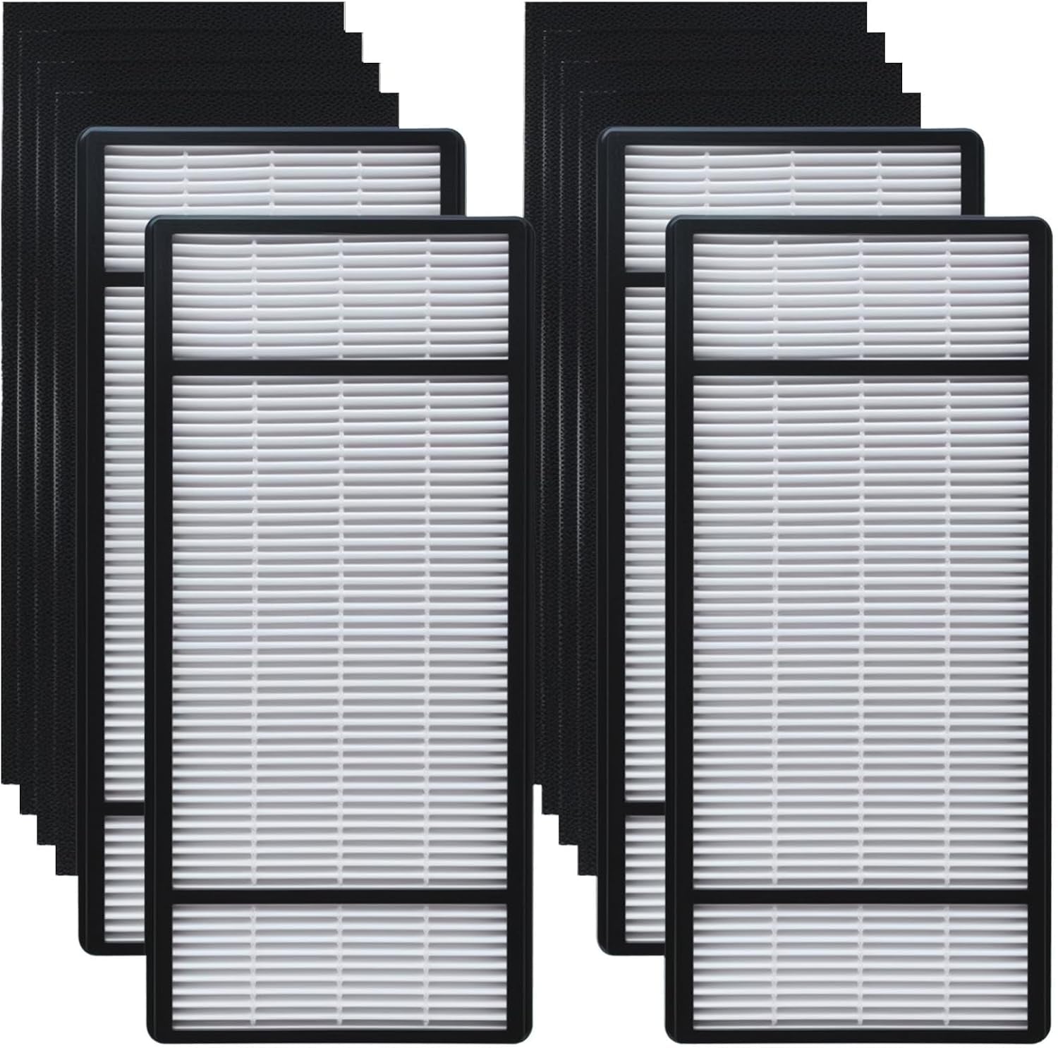 4 HEPA Replacement Filter H and 8 Carbon Pre Filter B Compatible with Honeywell Air Purifiers HRF-H1 HRF-H2 HRF-B2C, Compatible with Honeywell HPA050, HPA060, HPA150, HPA160, HHT055, HHT155 Series