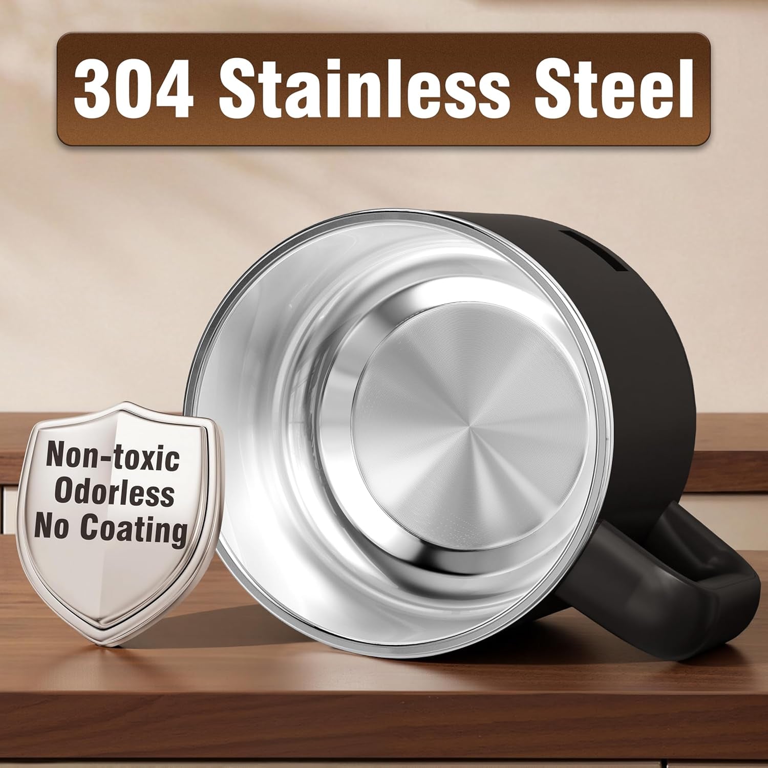 1.6L Electric Pot, Electric Hot Pot with 304 Stainless Steel