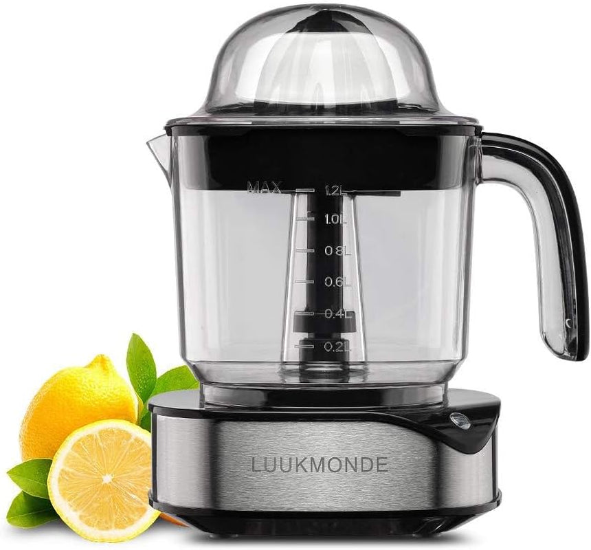 Electric Citrus Juicer 1.2L Large Volume, Orange Juicer with Powerful Motor and LED Working Lamp, Electric Lemon Squeezer for Orange Lemon Lime Grapefruit