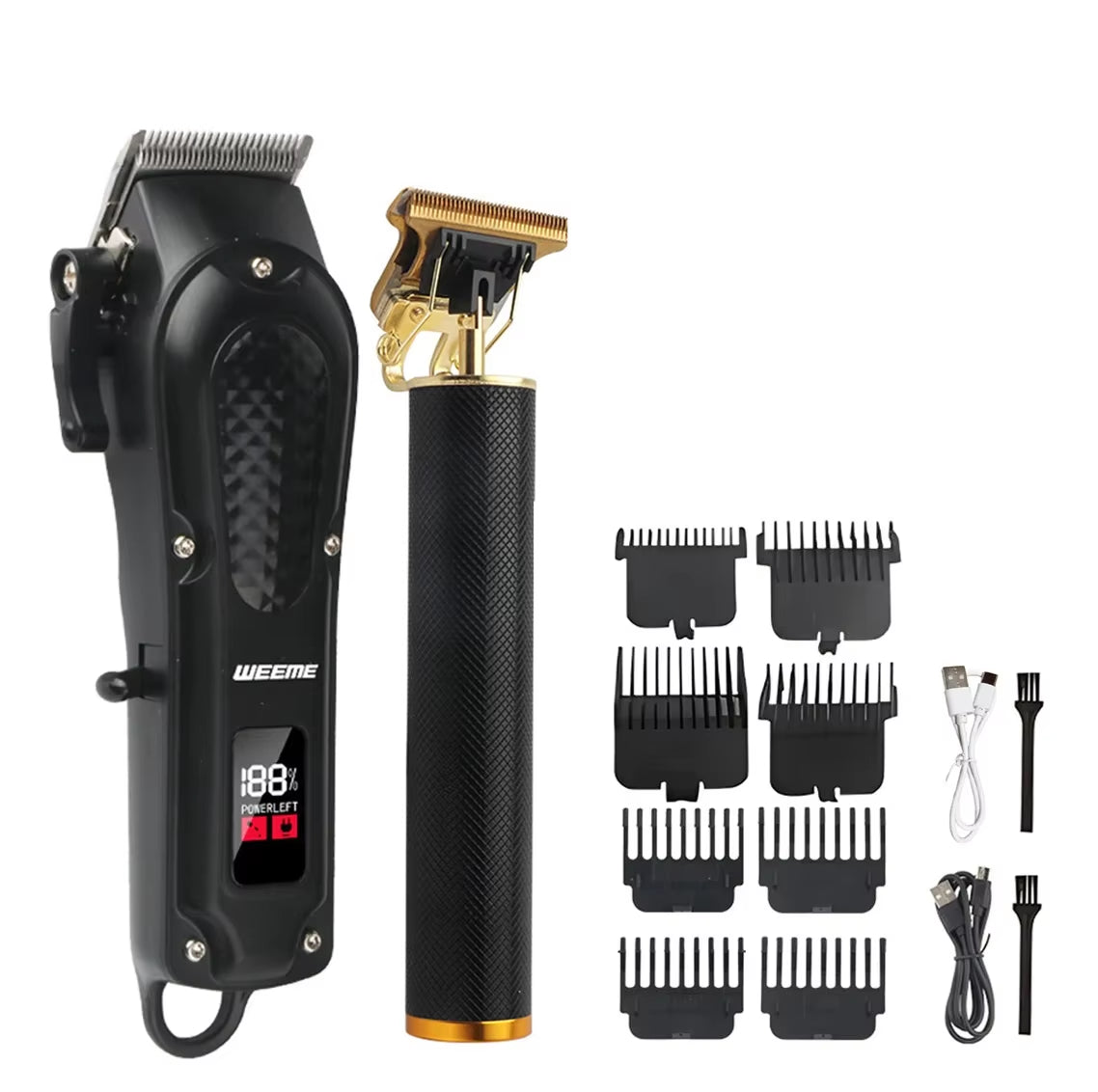 Vintage Hair Clipper Cordless Electric Hair Cutting Machine Portable Shaver Barber USB Fast Charging Hair Trimmer for Hairdresse
