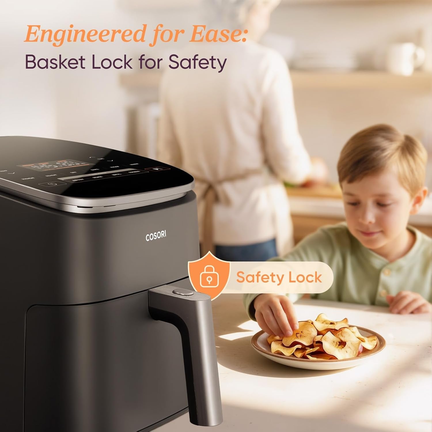 Air Fryer 6QT 9-In-1 Turboblaze, 90°– 450°F, 130+ Recipes, Dark Gray