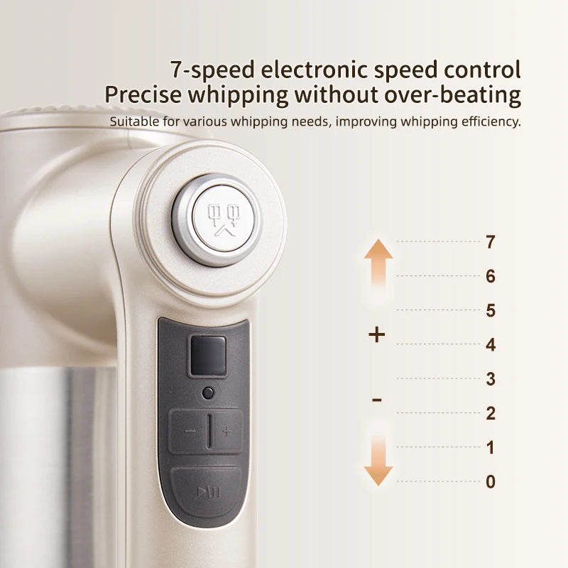SUNATUR Wireless Rechargeable Electric Egg Beater Handheld Cream Whisk for Home Baking Philippines