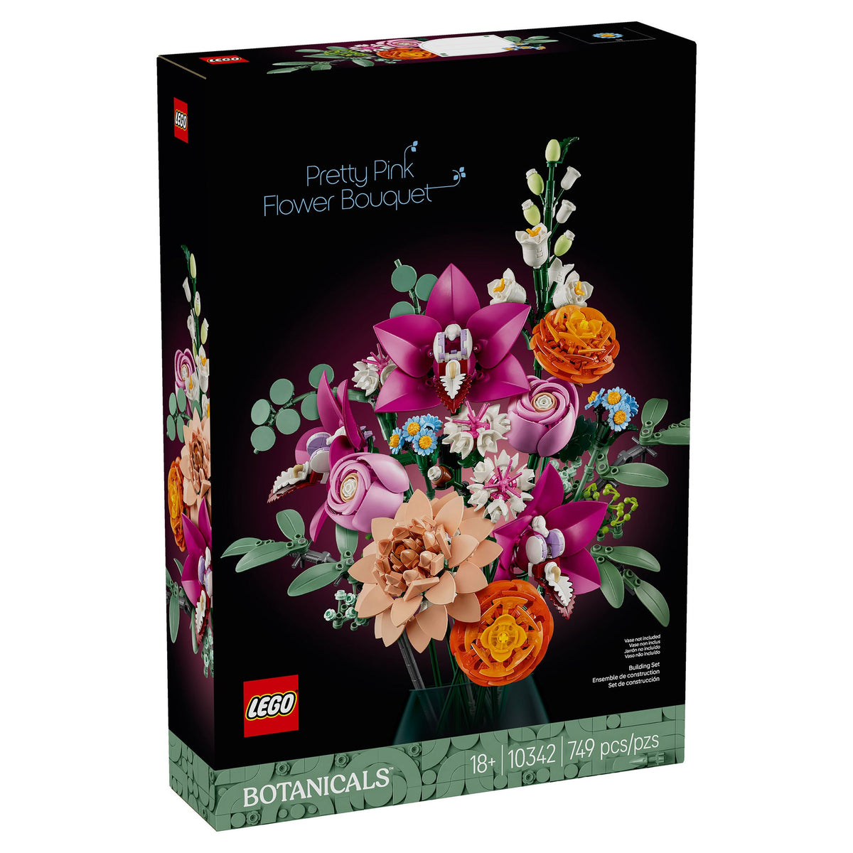 LEGO Botanicals Pretty Pink Flower Bouquet 10342