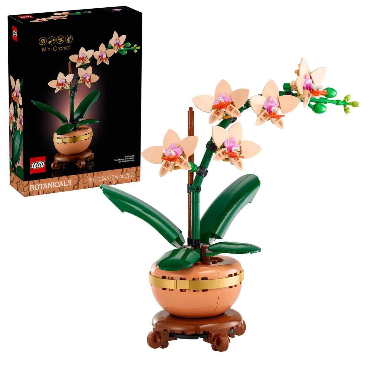LEGO Botanicals Mini Orchid Building Set 10343