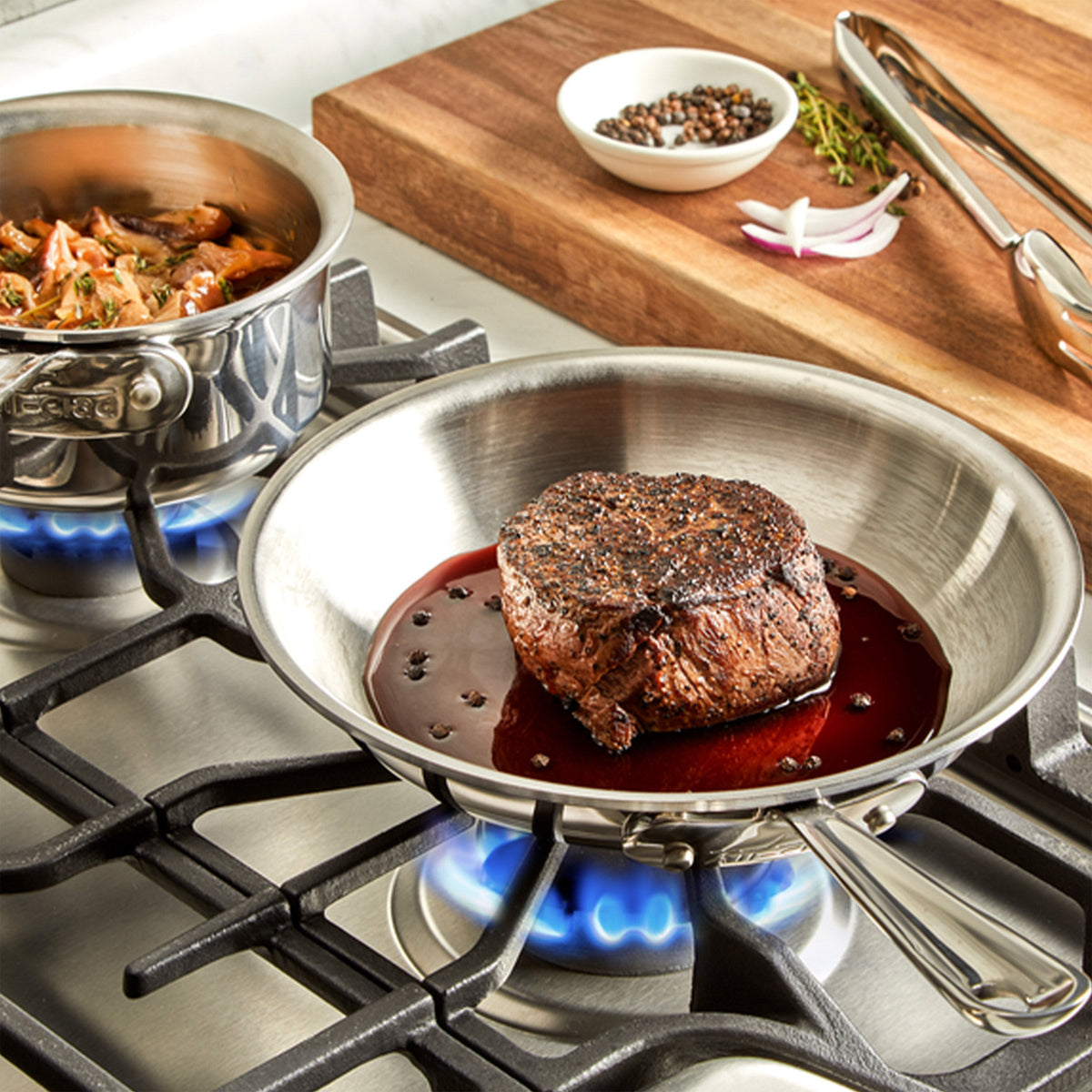 All-Clad D3 Stainless Steel Skillet Set 2-Piece 1858915