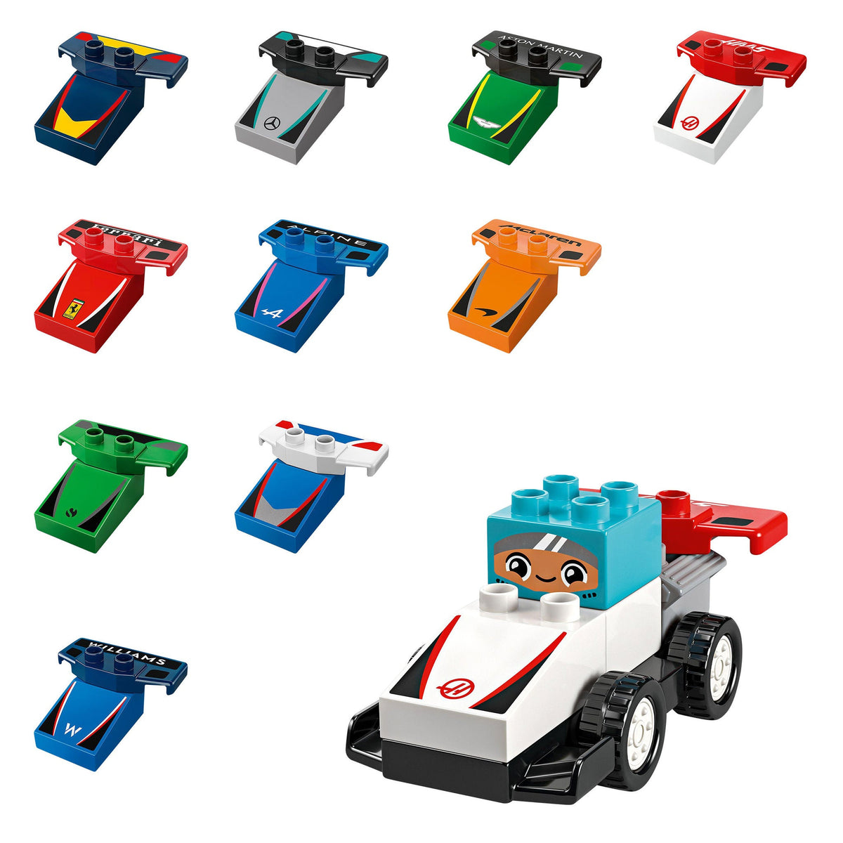 LEGO DUPLO Town F1 Team Race Cars & Drivers 10445