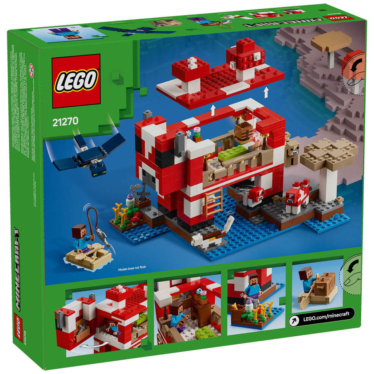 LEGO Minecraft The Mooshroom House 21270