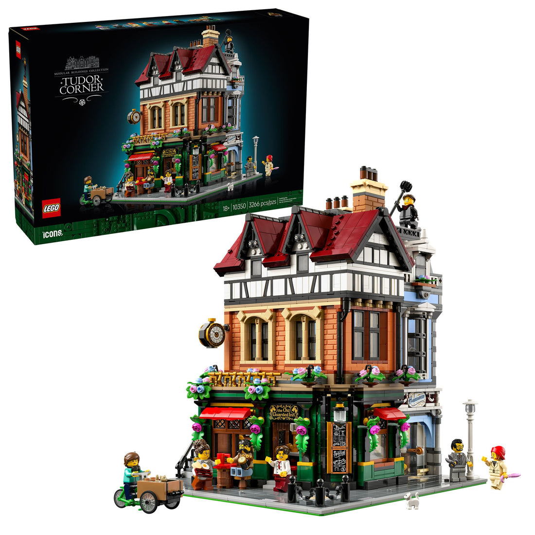 LEGO Icons Tudor Corner Building Kit 10350 3266-Piece