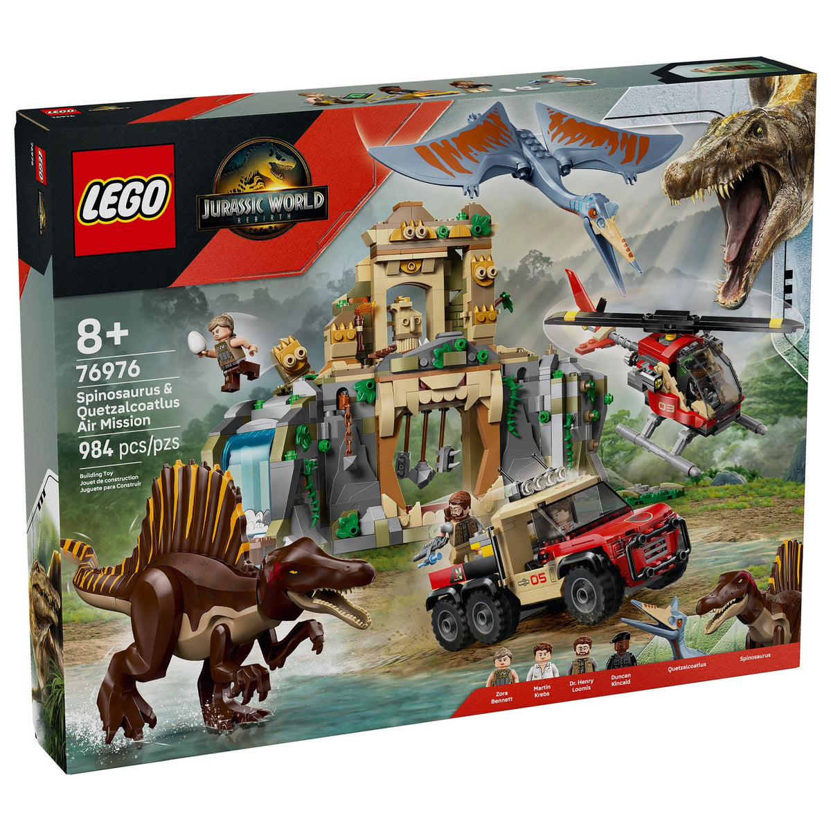 LEGO Jurassic World Spinosaurus & Quetzalcoatlus Air Mission 76976