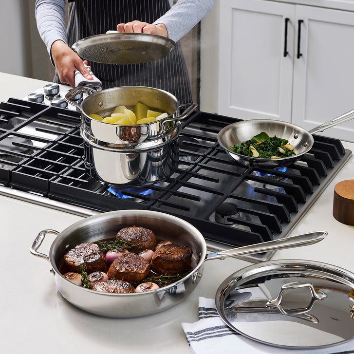 All-Clad D3 Stainless Steel Cookware Set 13-Piece 4000391502 1951572