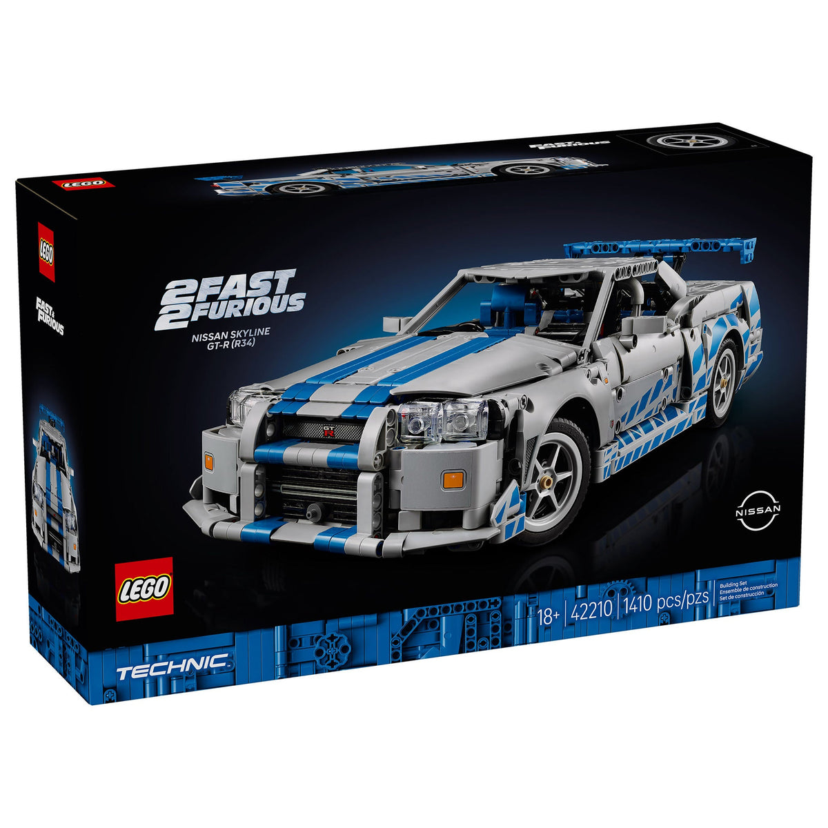 LEGO Technic 2 Fast 2 Furious Nissan Skyline GT-R R34 42210