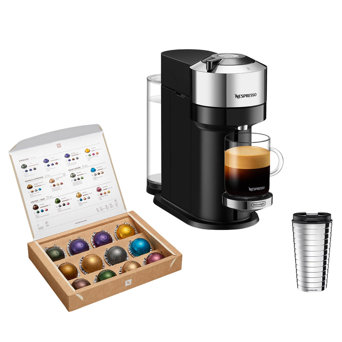 Nespresso Vertuo Next Deluxe Espresso Machine by De'Longhi ENV120CCA