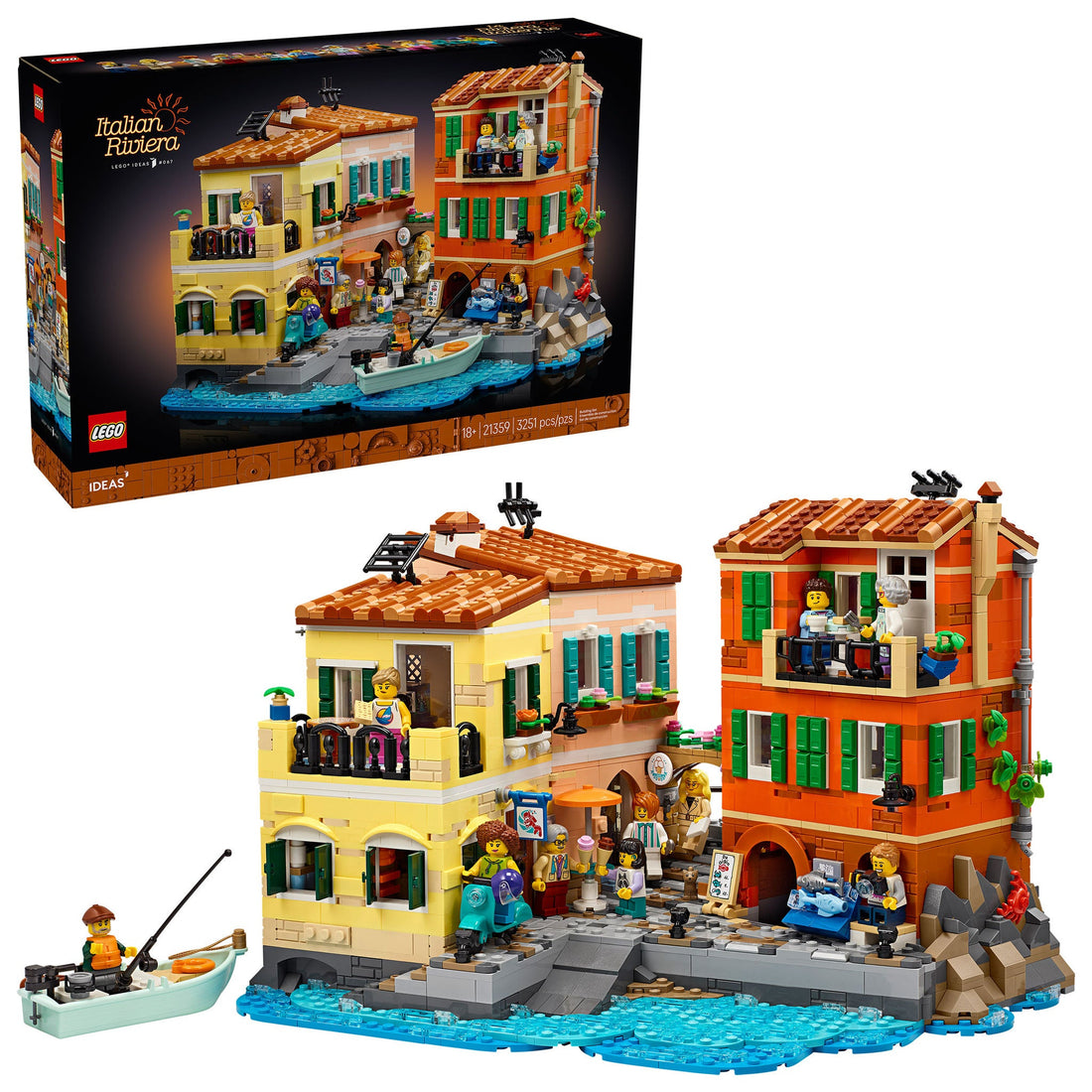 LEGO Ideas Italian Riviera Building Set 21359 3251-Piece