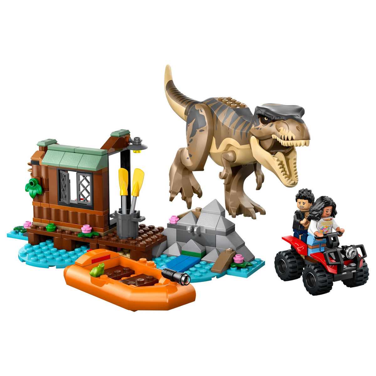 LEGO Jurassic World T. rex River Escape 76975