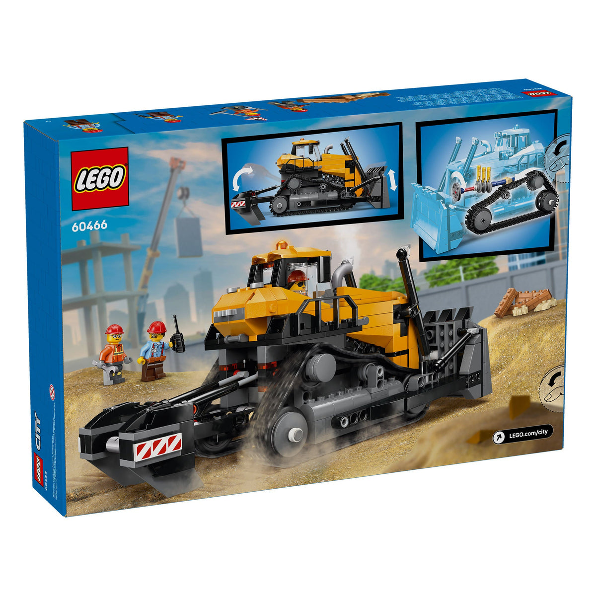 LEGO City Yellow Bulldozer Construction Site 60466