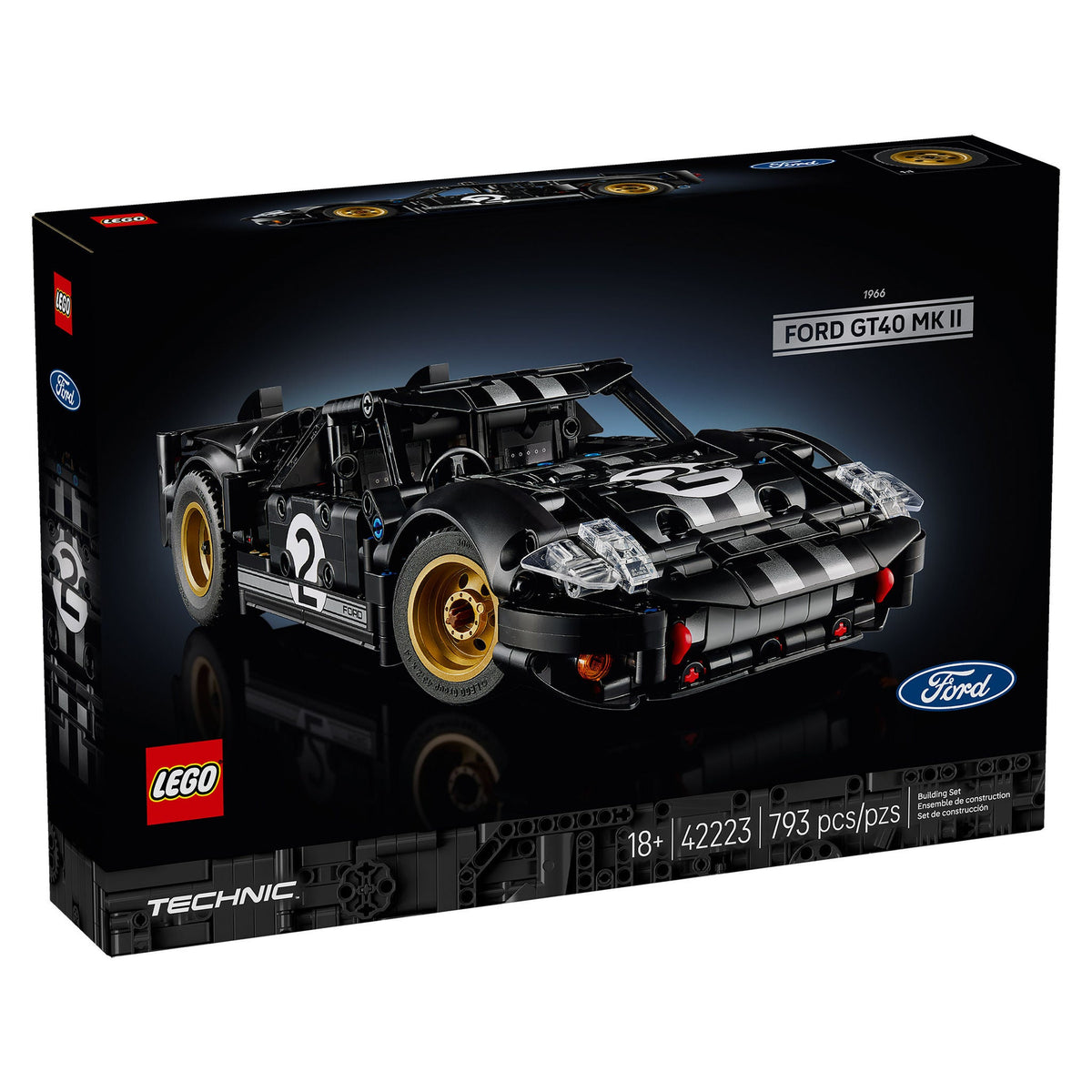 LEGO Technic 1966 Ford GT40 MKII Race Car 42223