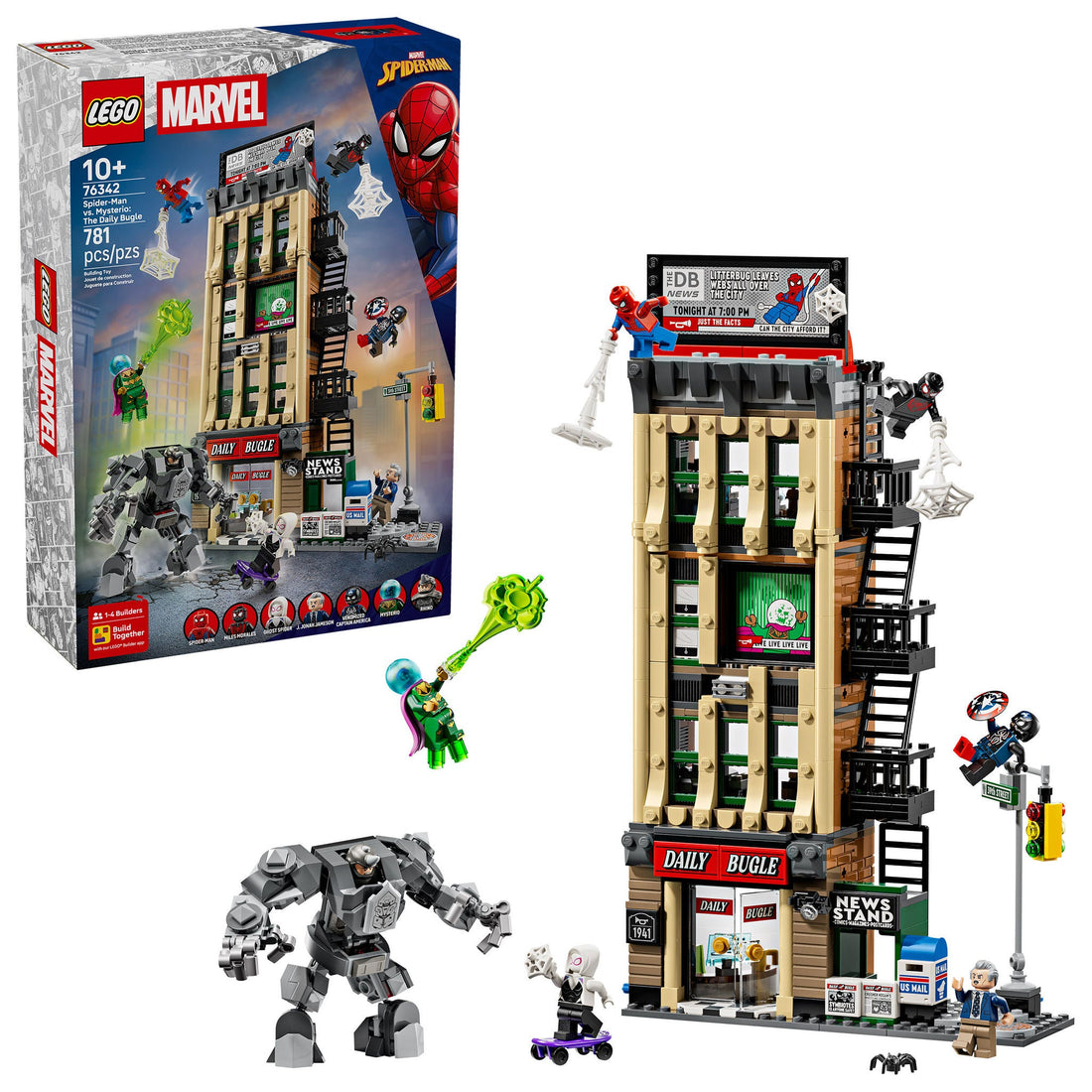 LEGO Marvel Spider-Man vs. Mysterio The Daily Bugle 76342