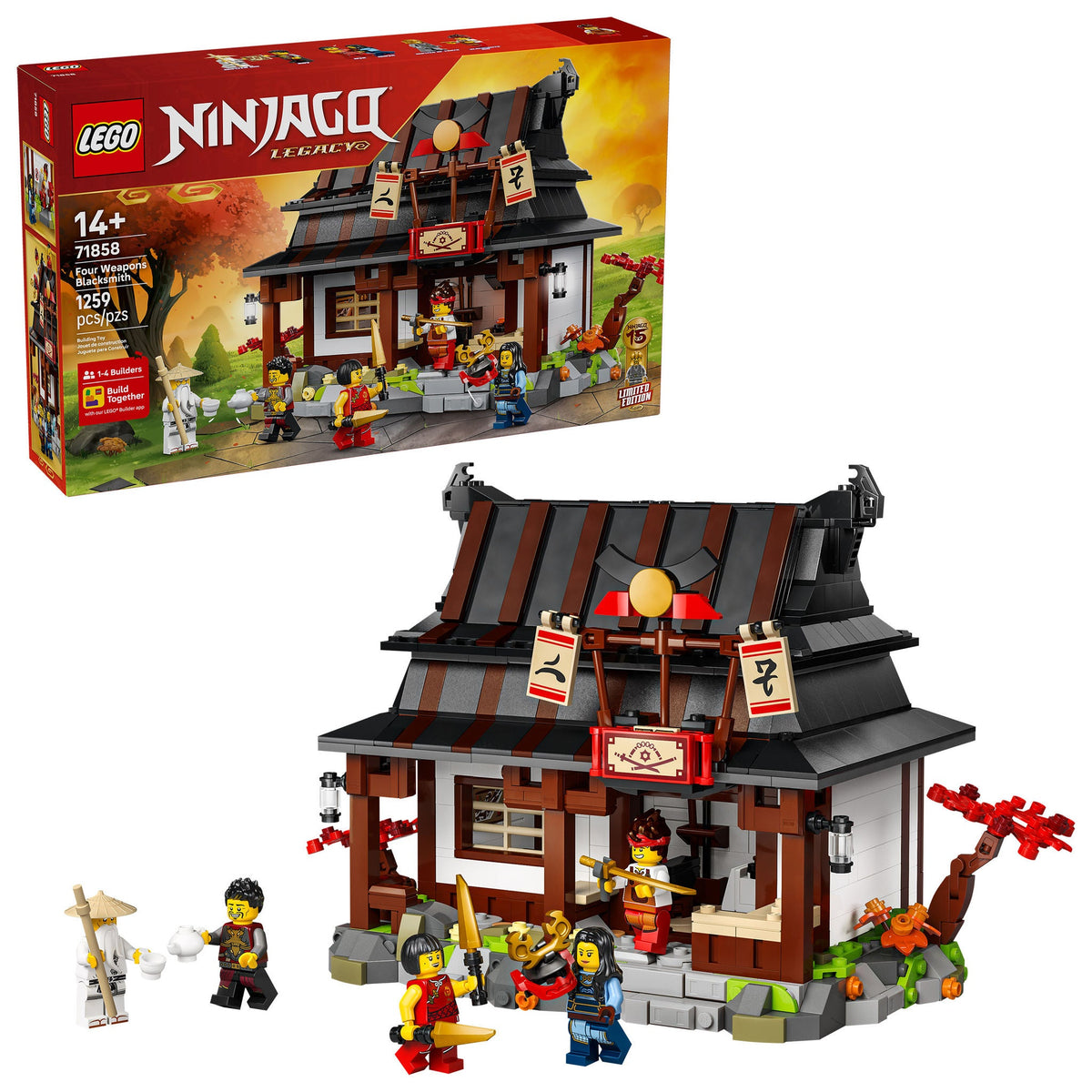 LEGO NINJAGO Four Weapons Blacksmith 15th Anniversary 71858
