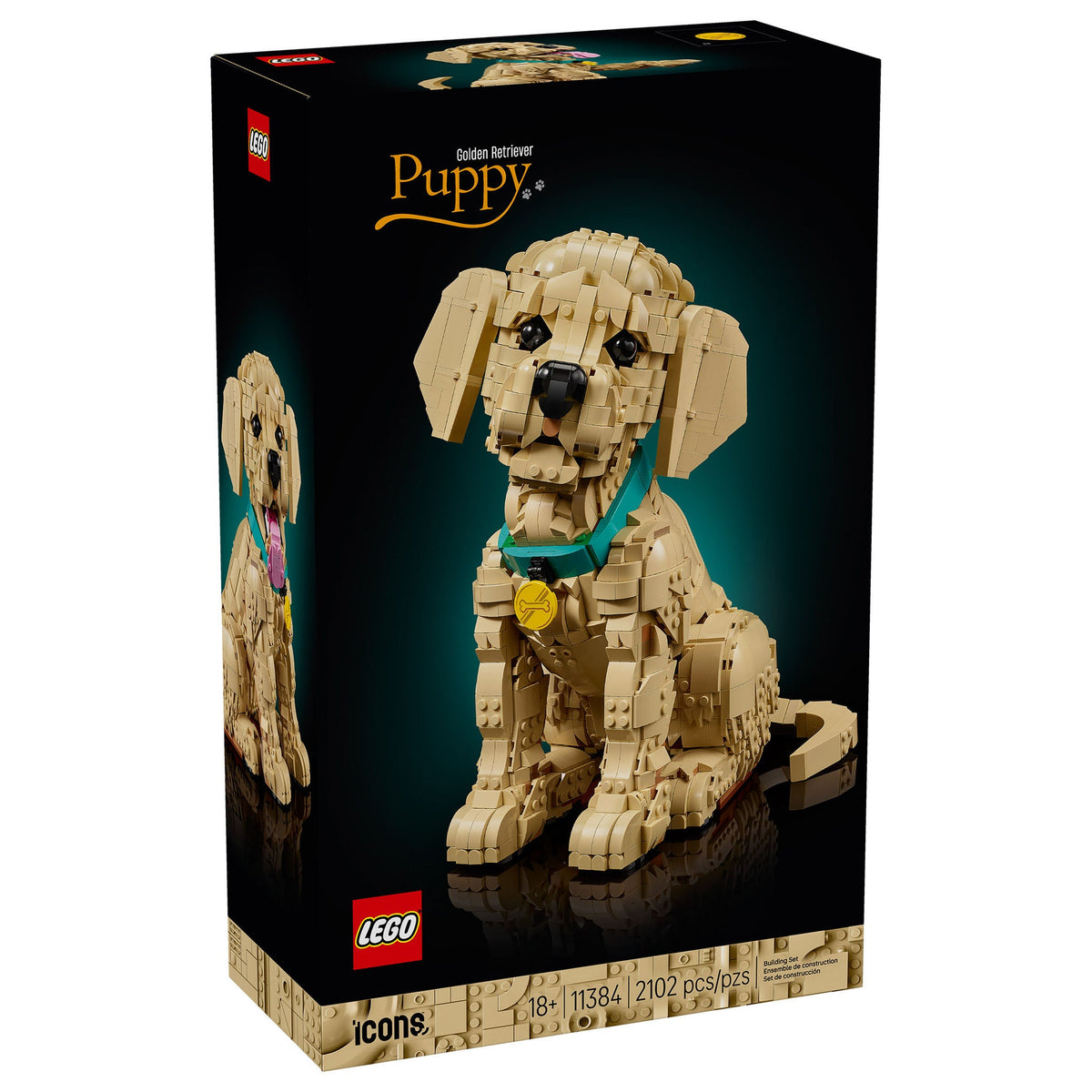 LEGO Icons Golden Retriever Puppy 11384