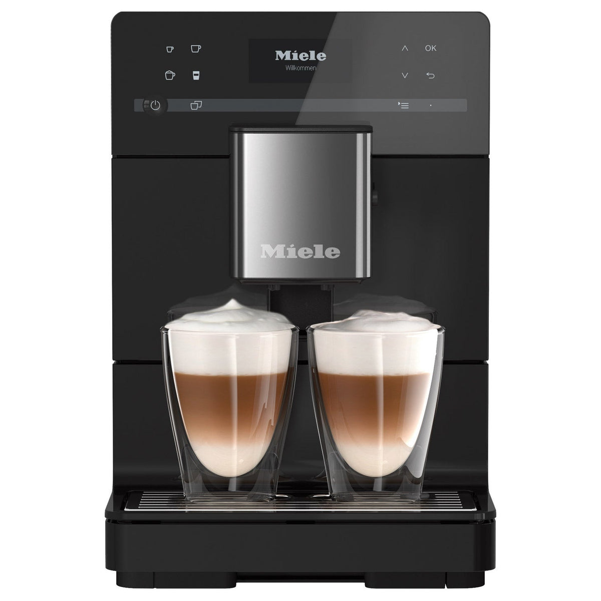 Miele CM5310 Silence Countertop Coffee Machine Obsidian Black