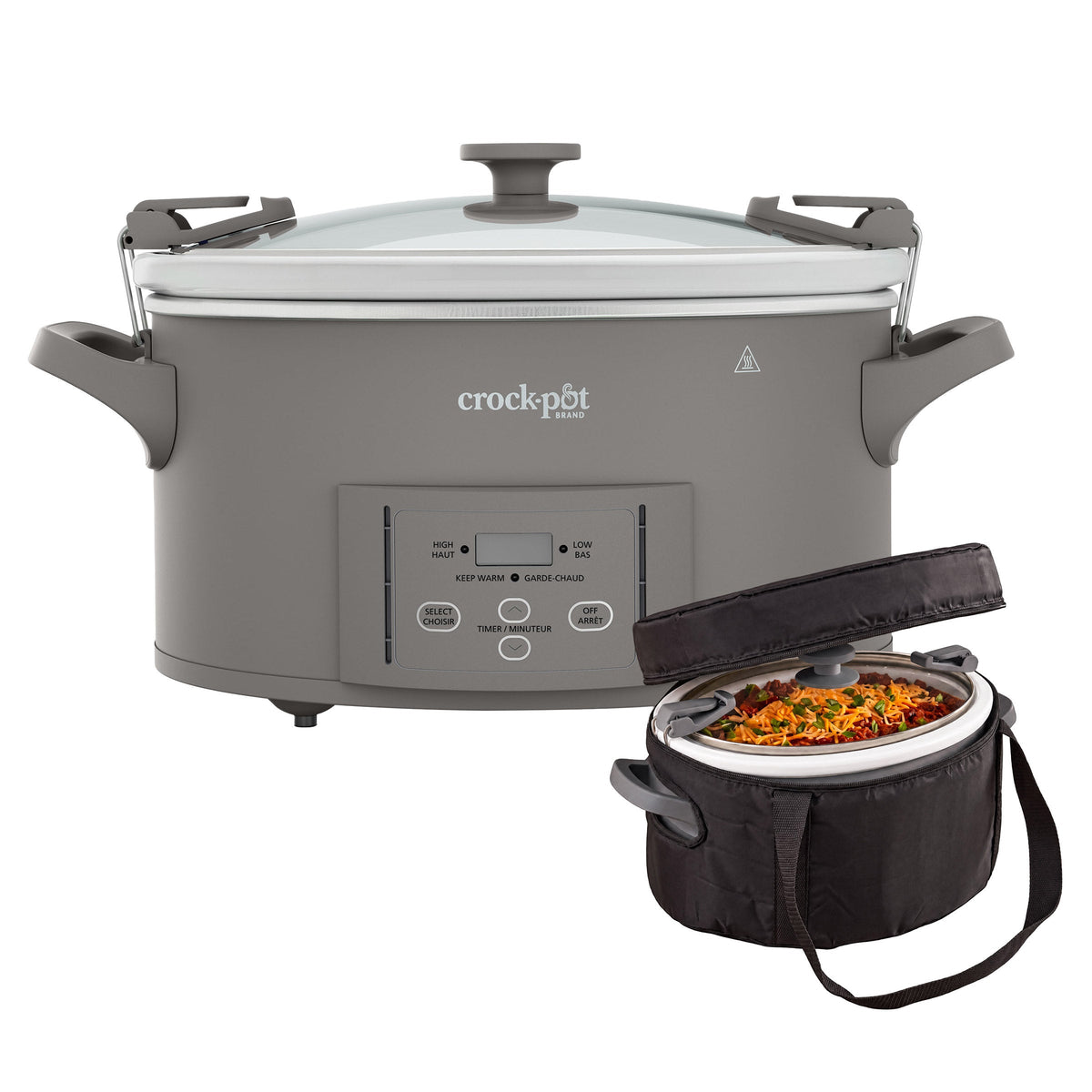 Crock-Pot Design Series 6.63 L Programmable Slow Cooker with Travel Bag