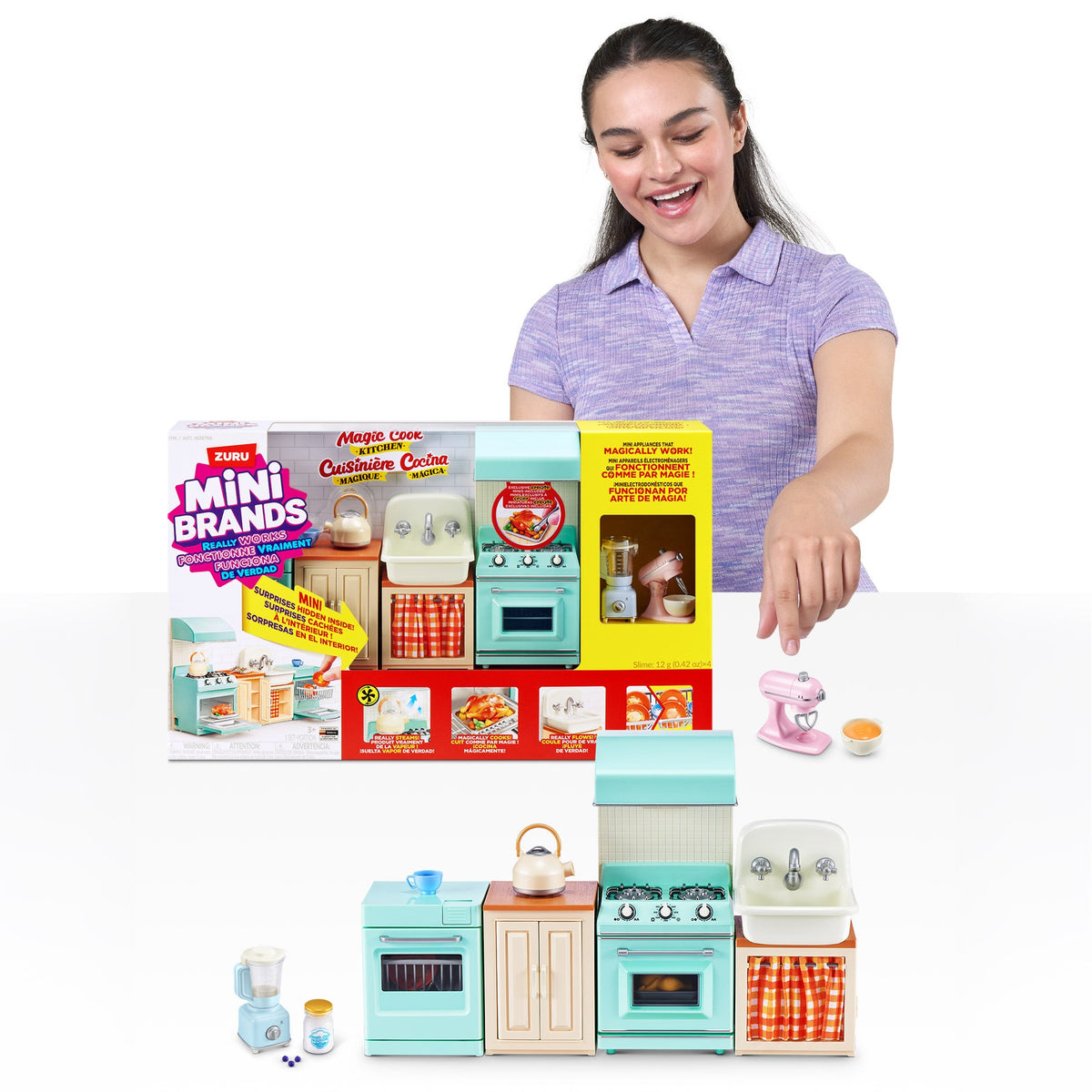 Zuru Mini Brands Magic Cook Kitchen Bundle Playset