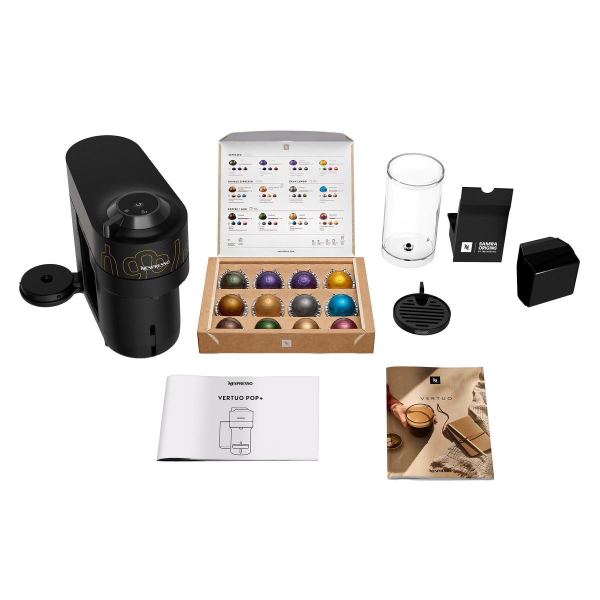Nespresso Vertuo Pop+ Coffee and Espresso Machine by De'Longhi Buna Yellow