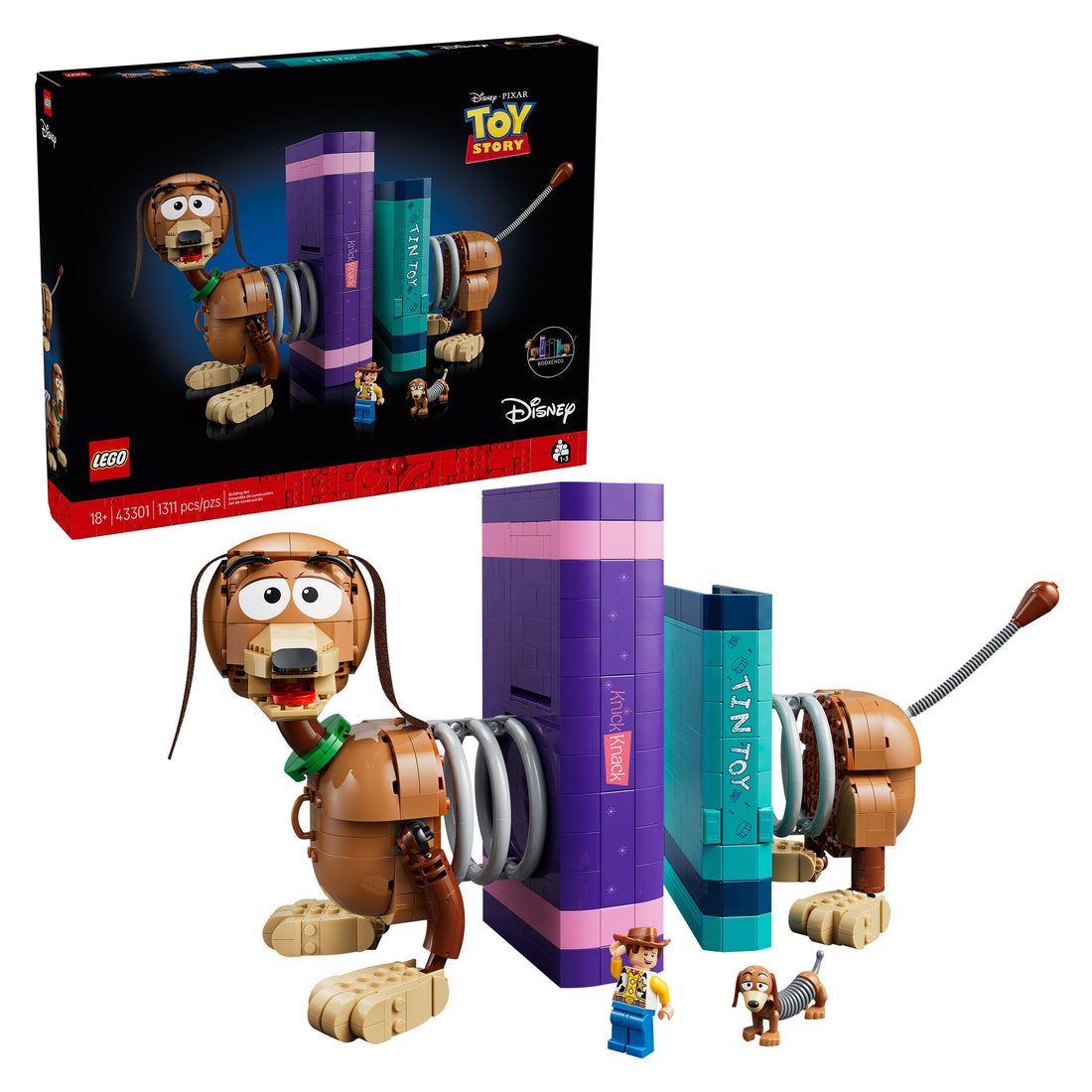 LEGO Disney Pixar Toy Story Slinky Dog Bookends 43301