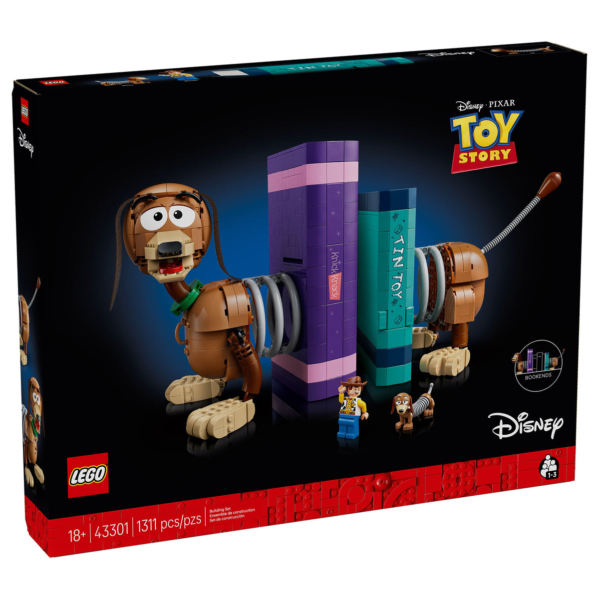 LEGO Disney Pixar Toy Story Slinky Dog Bookends 43301