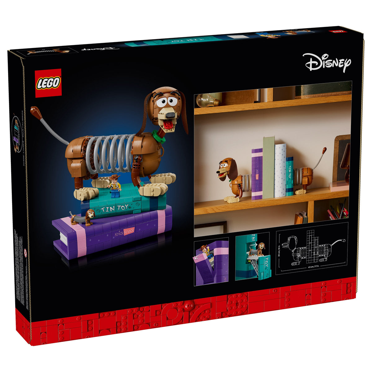 LEGO Disney Pixar Toy Story Slinky Dog Bookends 43301