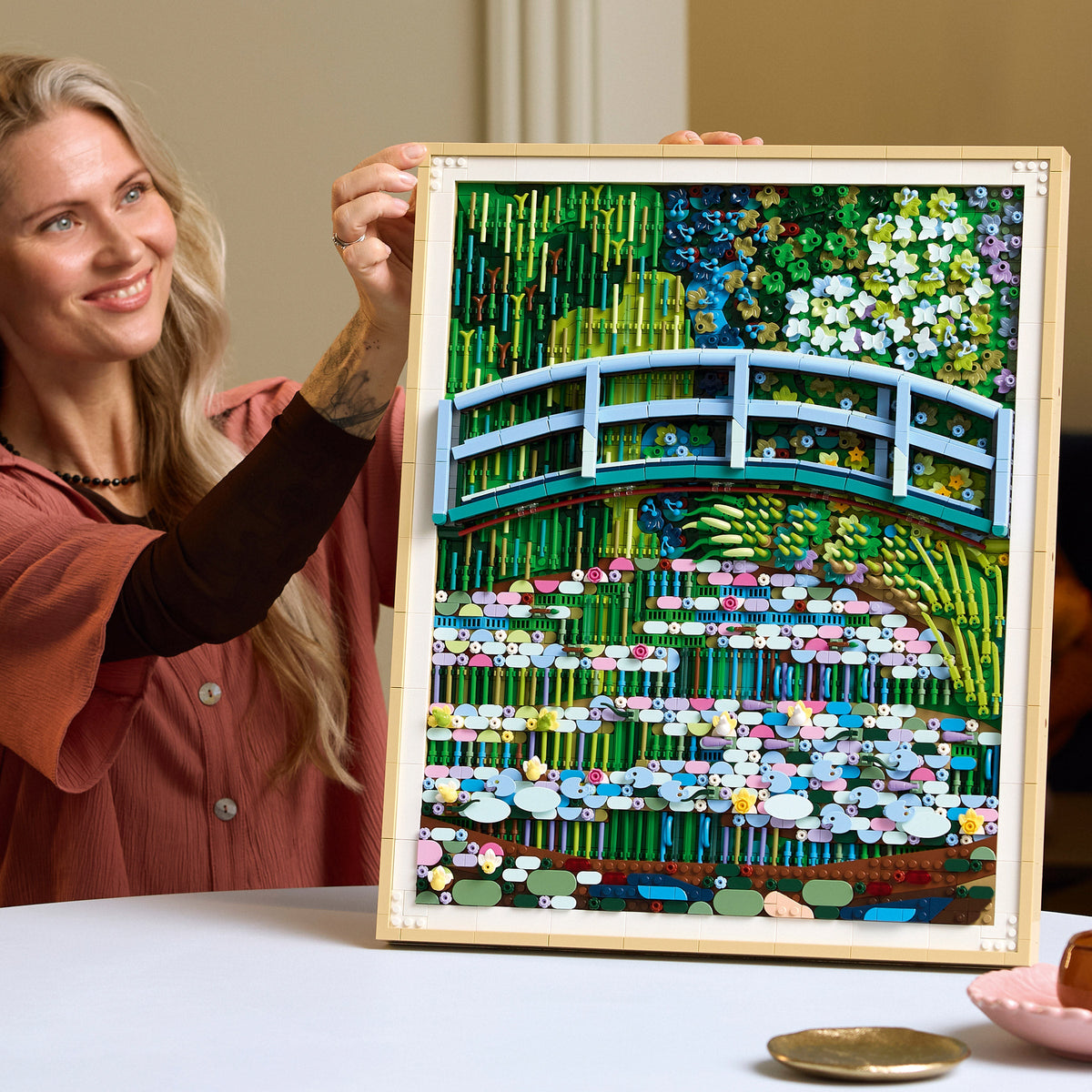 LEGO Art Claude Monet Bridge Over a Pond of Water Lilies 31220