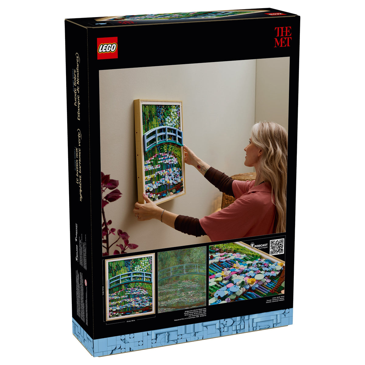 LEGO Art Claude Monet Bridge Over a Pond of Water Lilies 31220