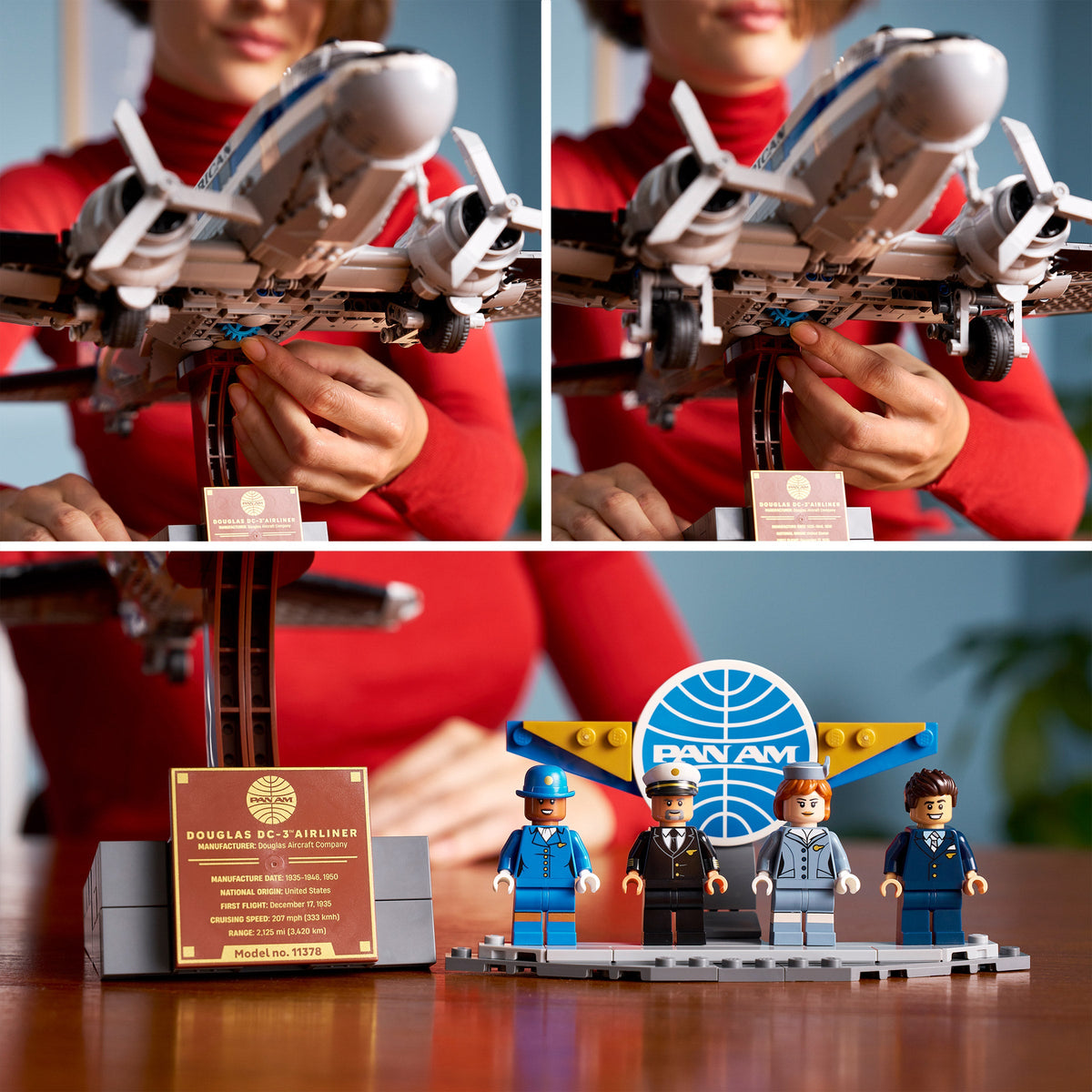 LEGO Icons Douglas DC-3 Pan Am Airliner 11378 1903-Piece Set