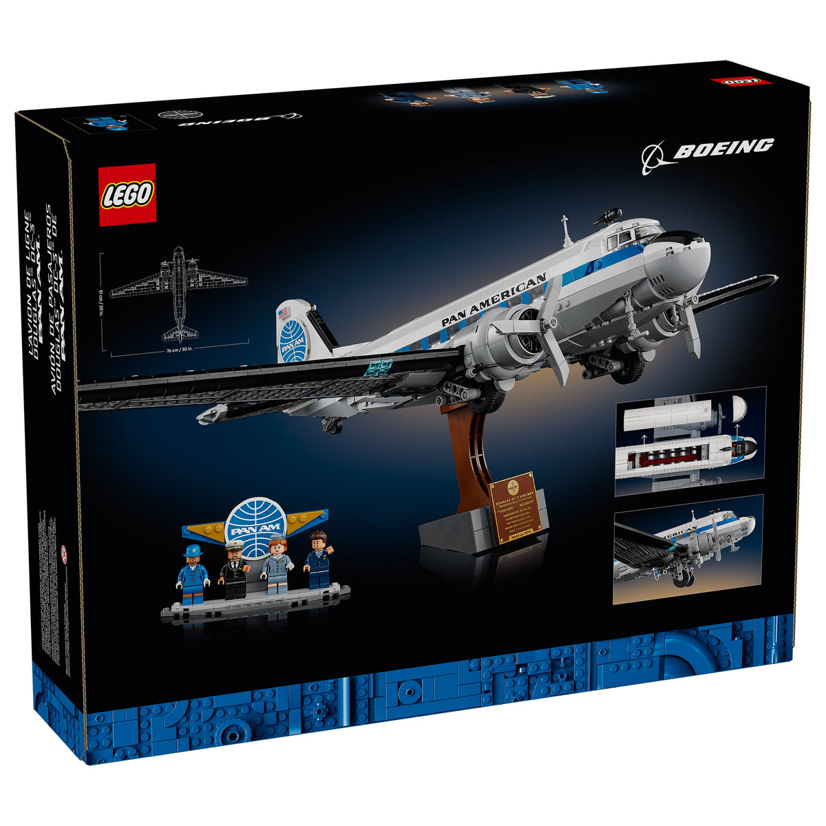 LEGO Icons Douglas DC-3 Pan Am Airliner 11378 1903-Piece Set