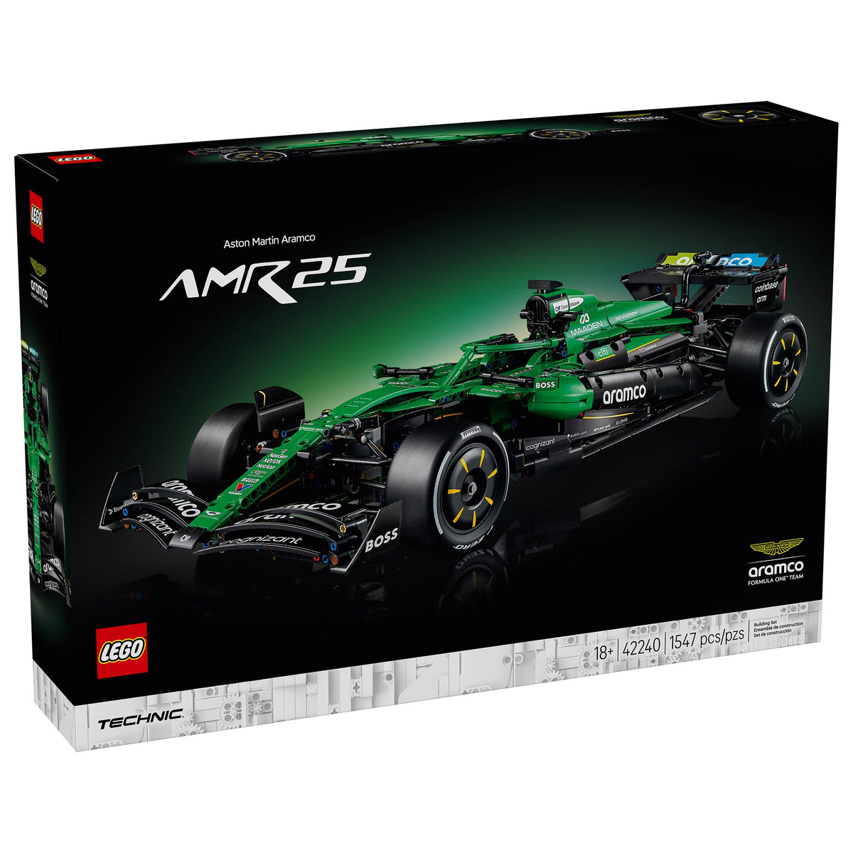 LEGO Technic Aston Martin Aramco AMR25 F1 Car 42240
