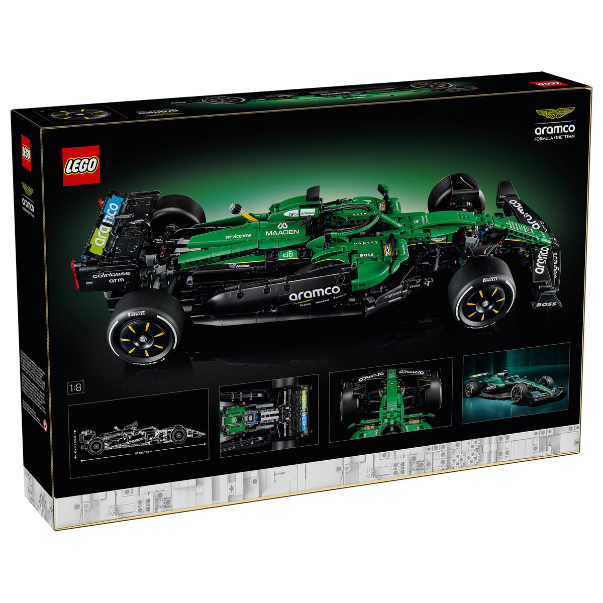LEGO Technic Aston Martin Aramco AMR25 F1 Car 42240
