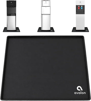 Avalon Non-Slip Silicone Water Cooler Mat Black MAT-BLK