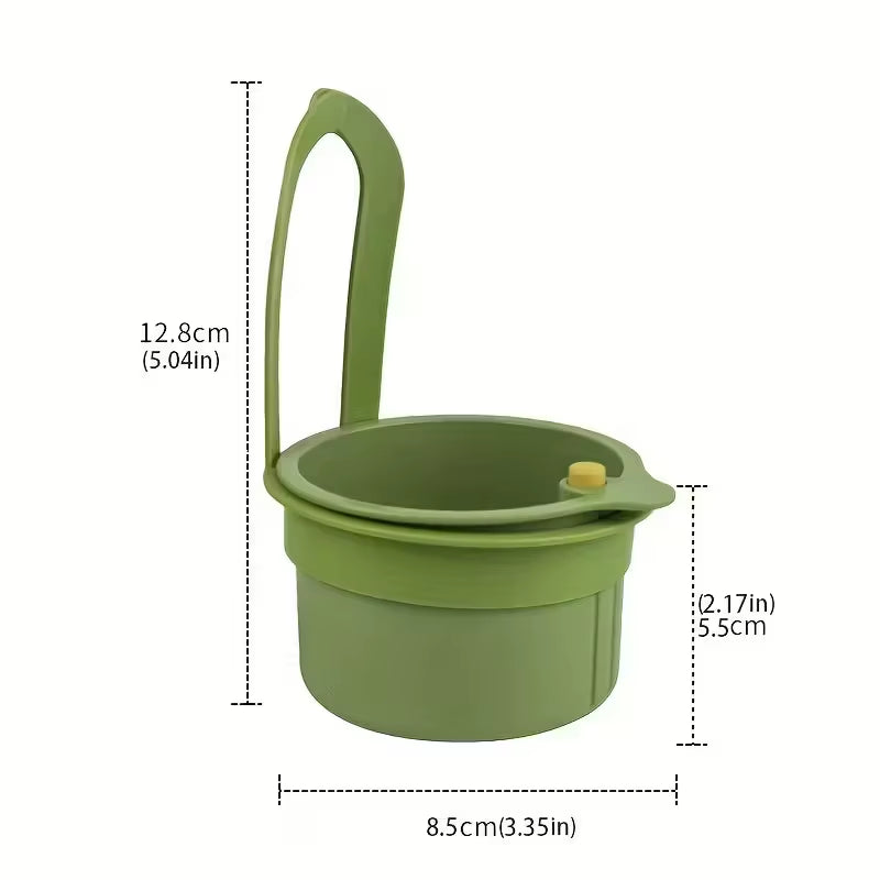 Press-Type Drain Basket: Food Strainer & Sink Organizer, Multi-Functional for Kitchen & Bathroom Use