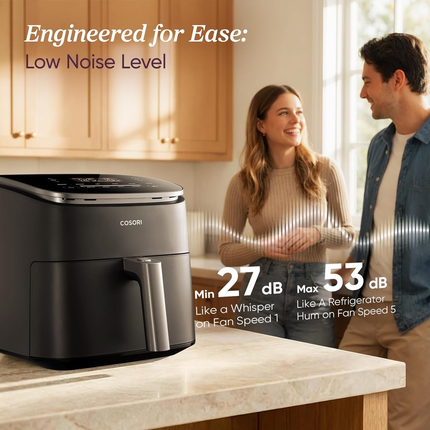Air Fryer 6QT 9-In-1 Turboblaze, 90°– 450°F, 130+ Recipes, Dark Gray